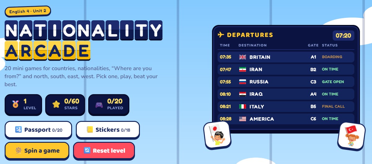 Nationality Arcade