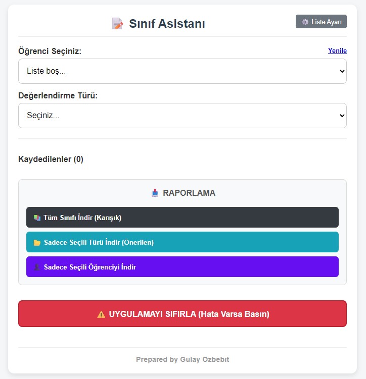 Rubric by Gülay AKBIYIK ÖZBEBİT