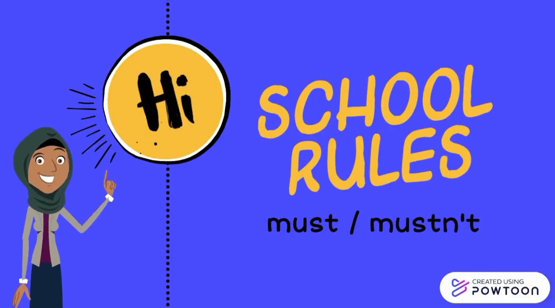 School Rules ( Must / Mustn't )