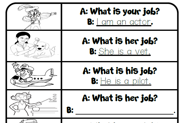 What's Your/Her/His Job?