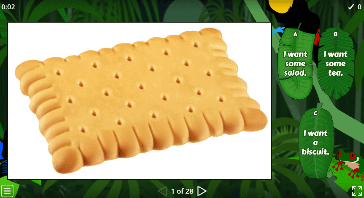 I want some/a/an ...