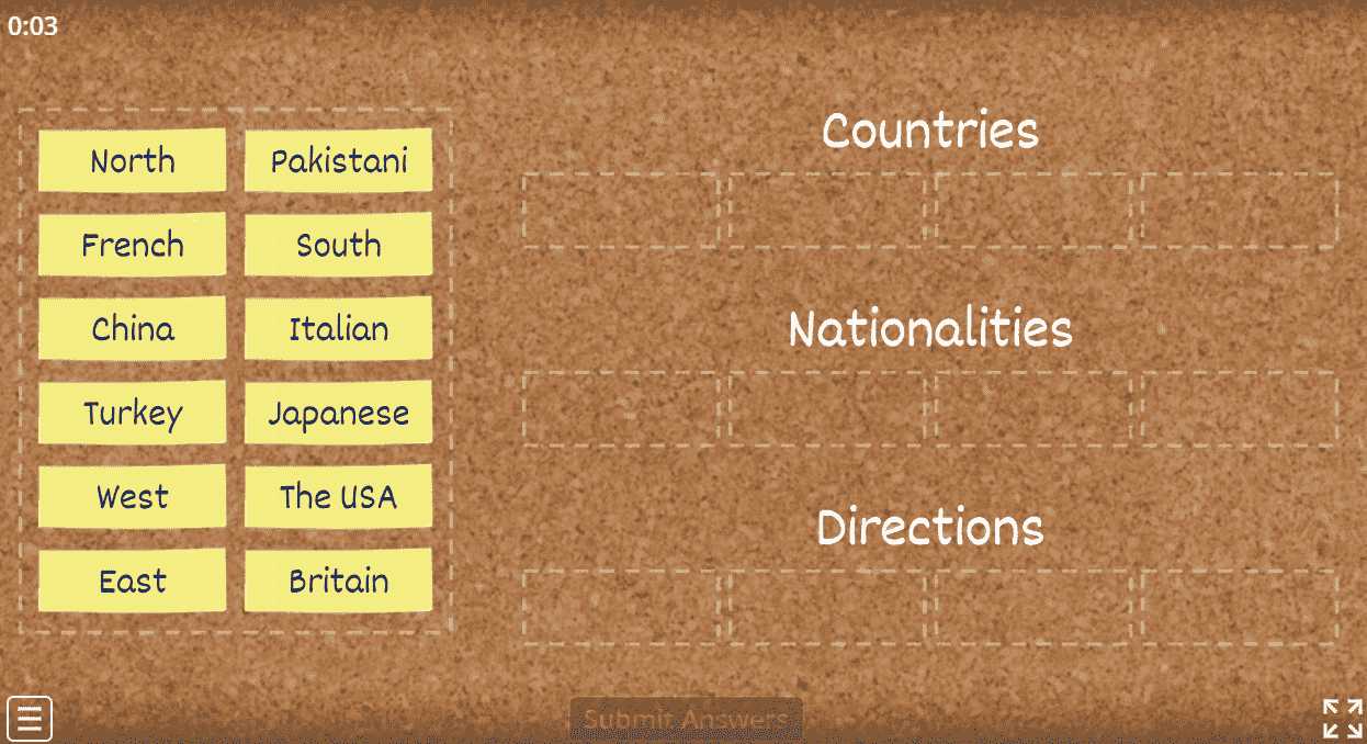 Countries & Nationalities & Directions