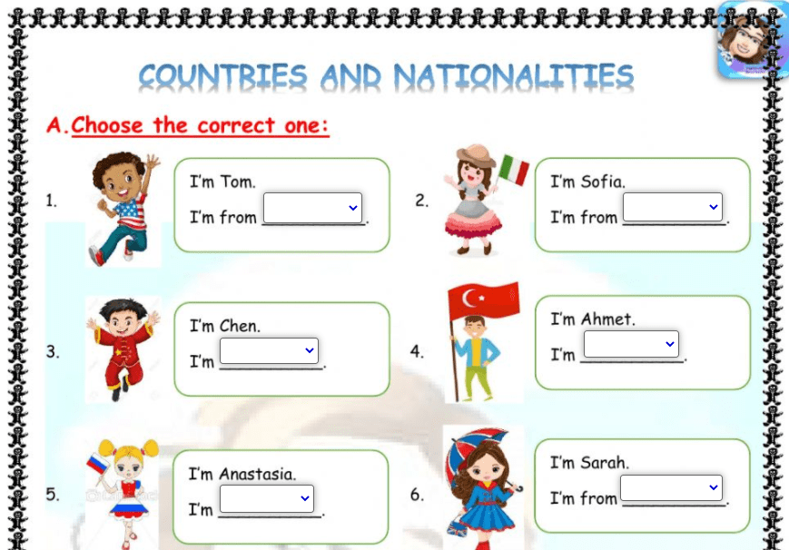 Countries & Nationalities 9