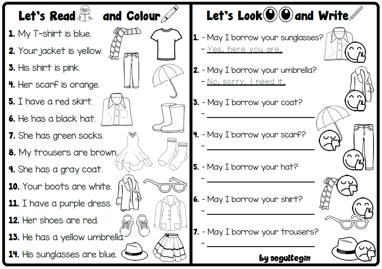 Let's Read and Colour