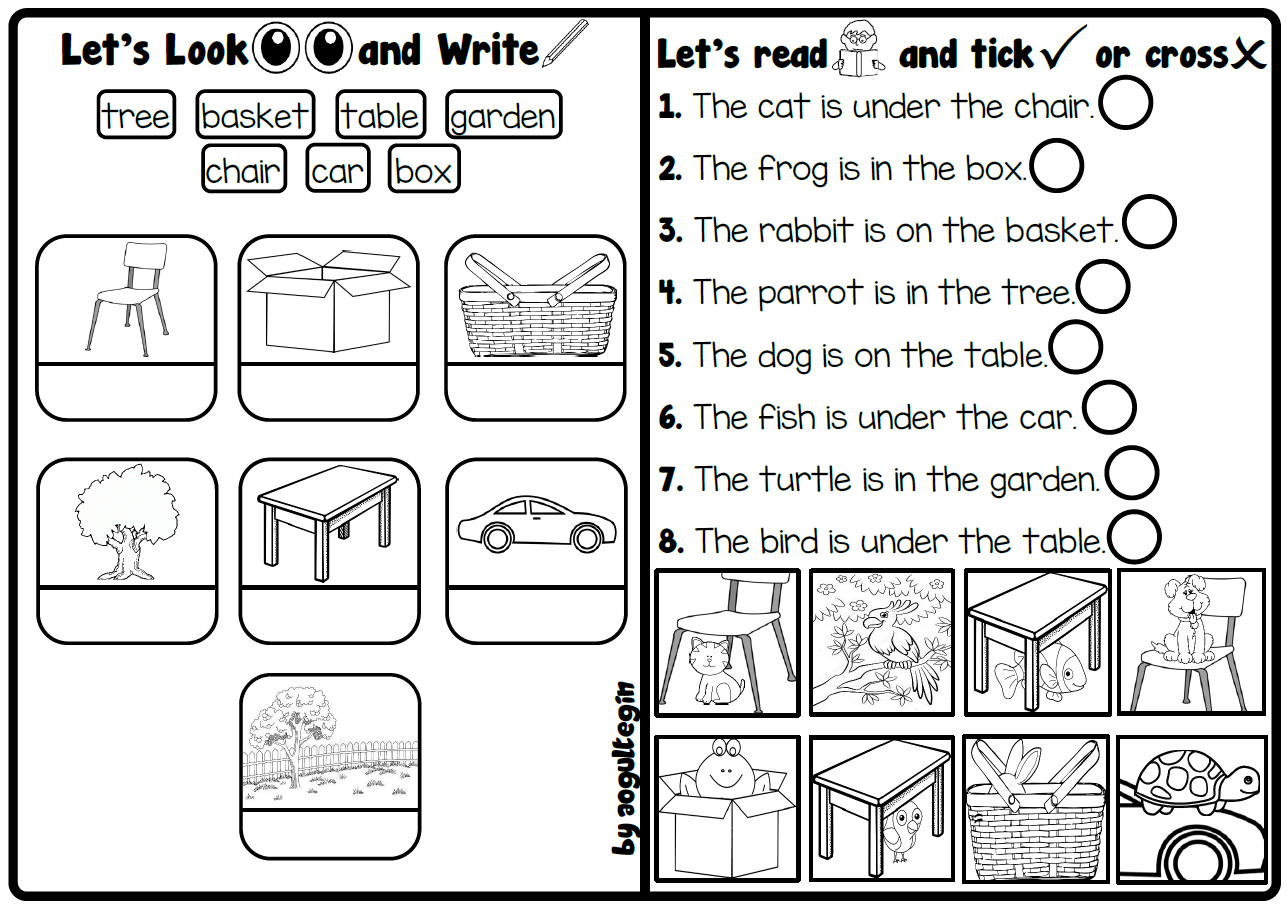 Let's Read and Tick/Cross