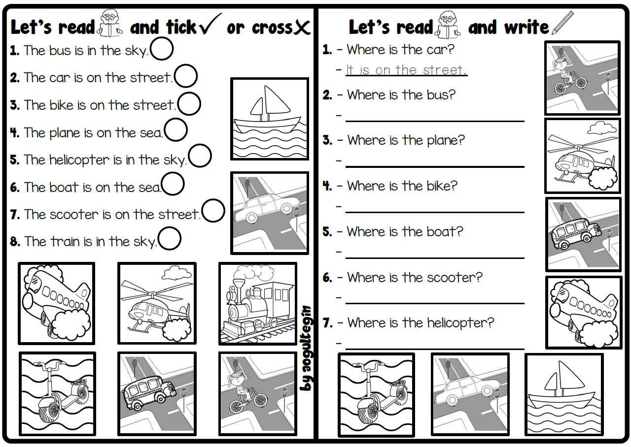Let's Read and Tick/Cross