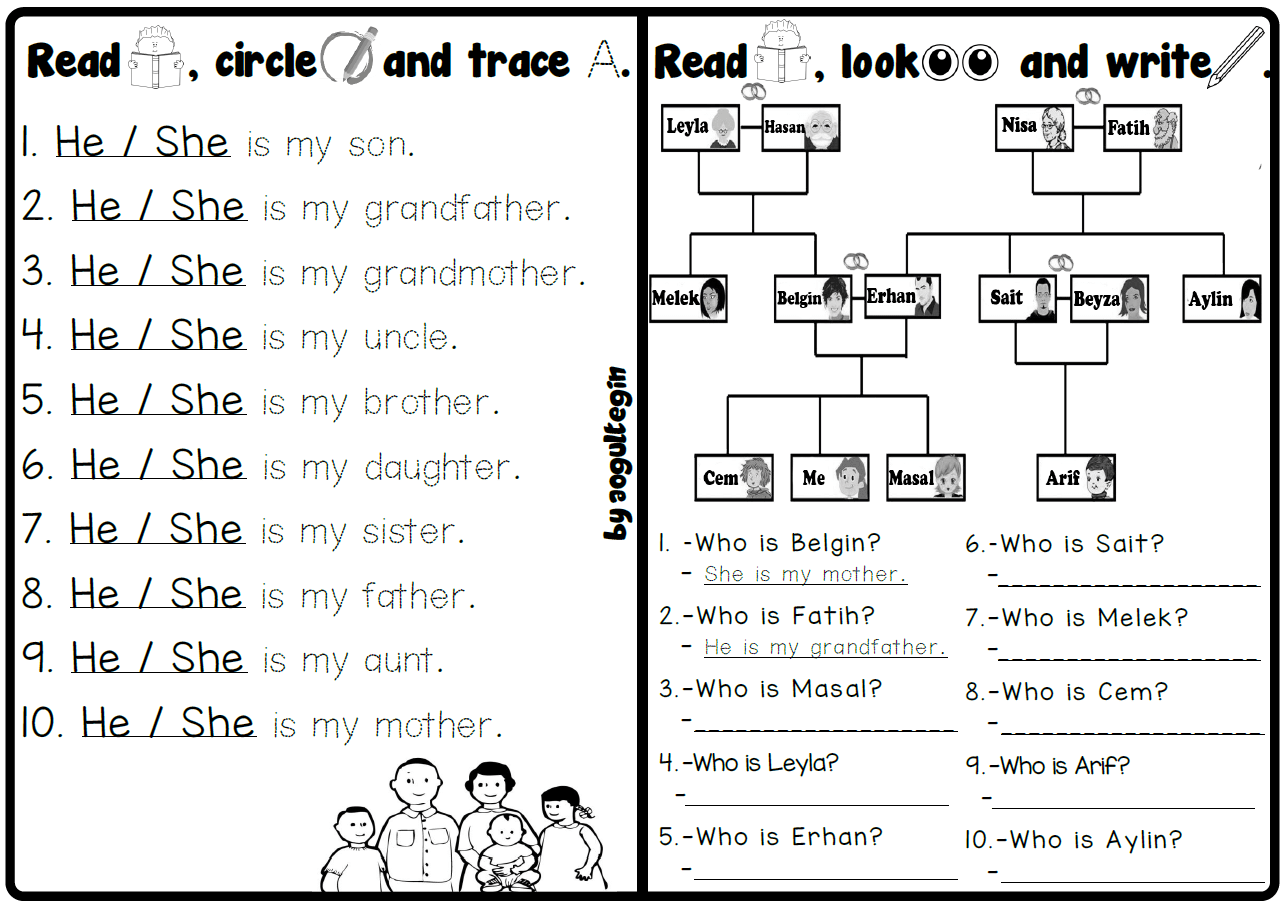 Read, Circle and Trace