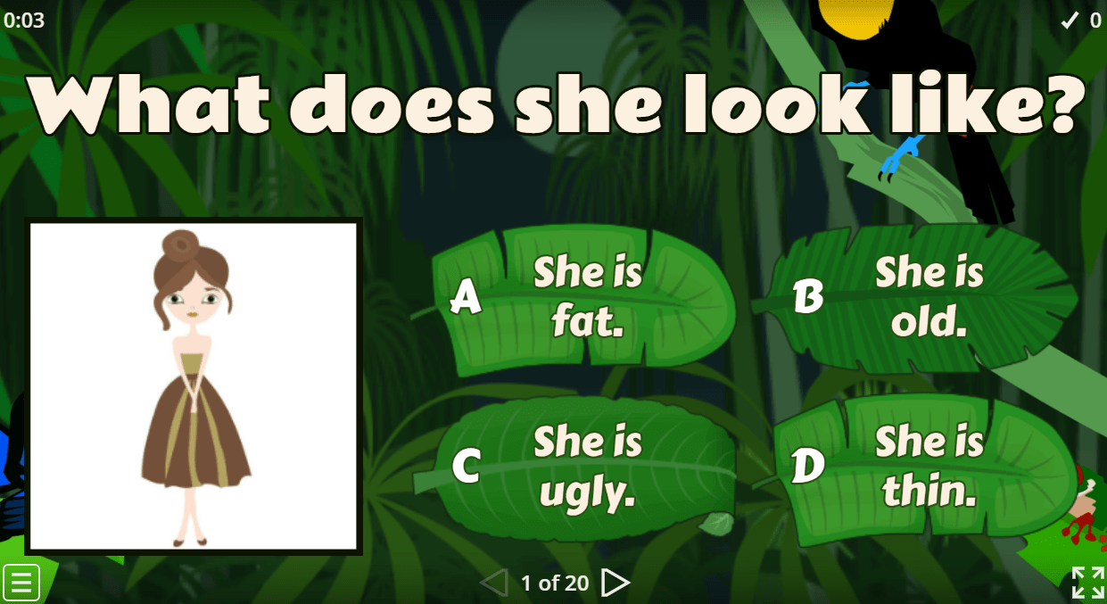 What does he/she look like? 2